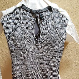 Guess by Marciano, Black & (off) white stretch dress, Size S